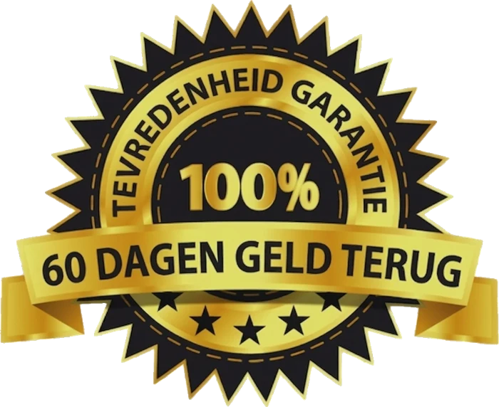100% tevredenheidsgarantie – 60 dagen geld terug